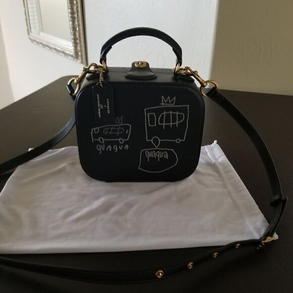 NWOT Coach Jean Michel Basquiat Square Box Bag - Picture 4 of 9